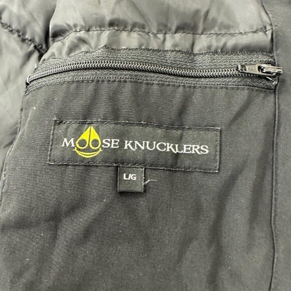 Moose Knuckles Black Down Jacket Men's Size L - Picture 9 of 15